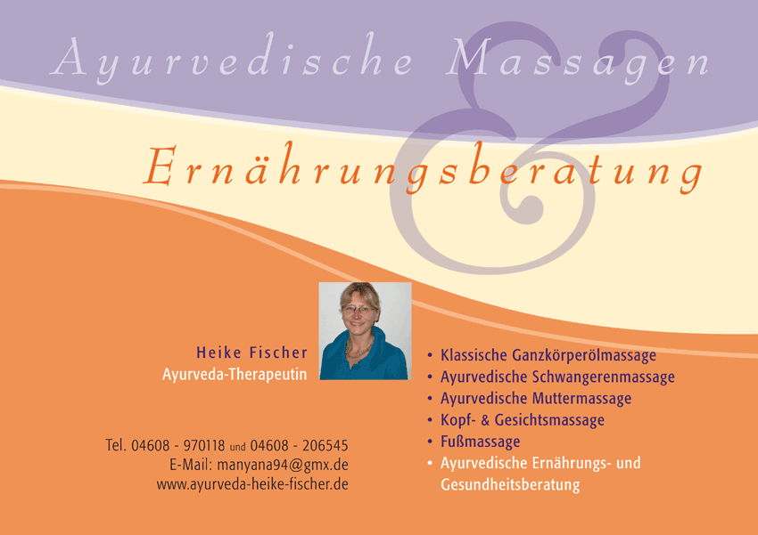 Ayurvedische Massagen, Ernährungsberatung, Flensburg
